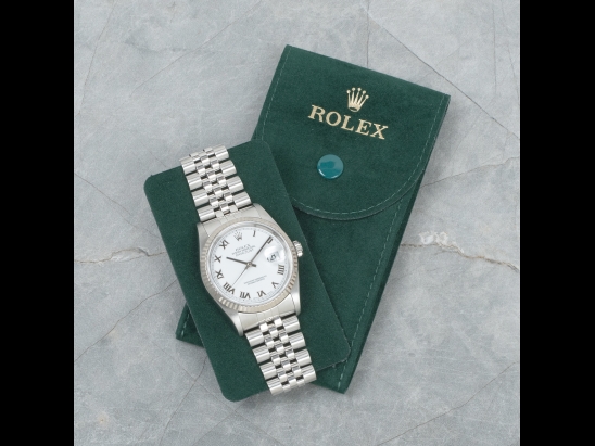 劳力士 (Rolex) Datejust 36 Bianco Jubilee White Milk Roman Dial  16234